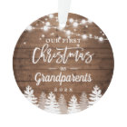 Grand-parents Premiers pins de Noël Photo