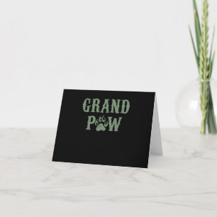 Grand Paw Doggy Puppy Lover Grandpa Card