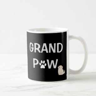 Grand Paw Grandfather Dog Grandpa Father's Day Coffee Mug