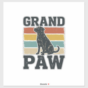 Grand Paw Vintage Dog Grandpa Shirt Design_1