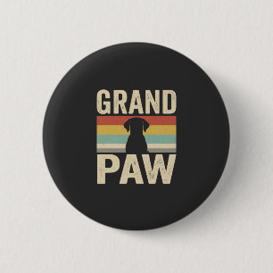 Grand Paw Vintage Dog Retro 2 Inch Round Button