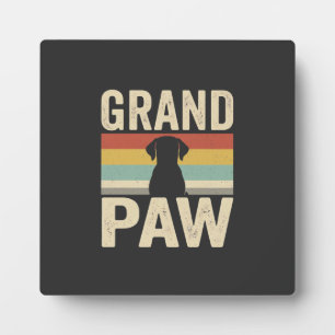 Grand Paw Vintage Dog Retro Plaque