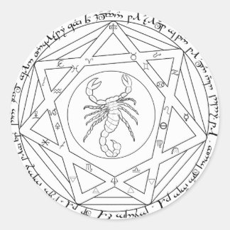 Grand Pentacle Classic Round Sticker