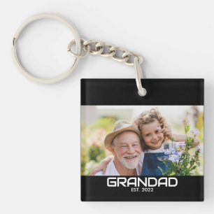 Grand-père a établi une photo en noir et blanc gra