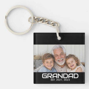Grand-père a établi une photo en noir et blanc gra