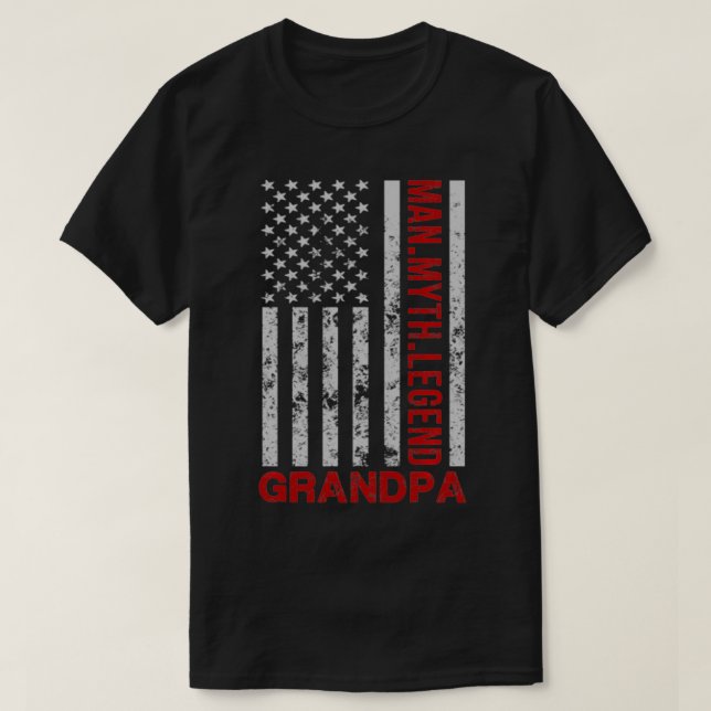 Grand-père American Flag Man Myth Légende Pullover (Design devant)