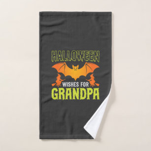 Grand-père de Halloween chauve-souris sorcière voe