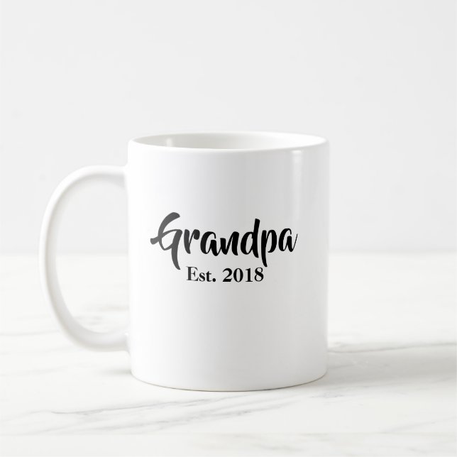 Grand-père établi 2018 Mug (Gauche)