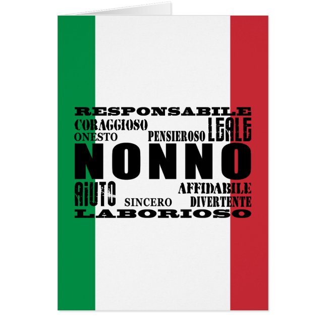 Grand-père italien : Qualités (Devant)