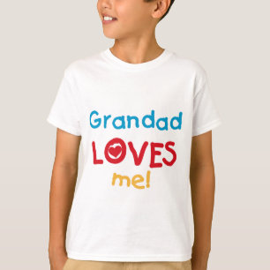 Grand-père m'aime T-shirts et cadeaux