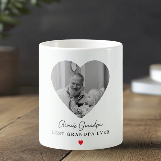 Grand-père personnalisé Photo Mug | Meilleur Grand (Créateur téléchargé)
