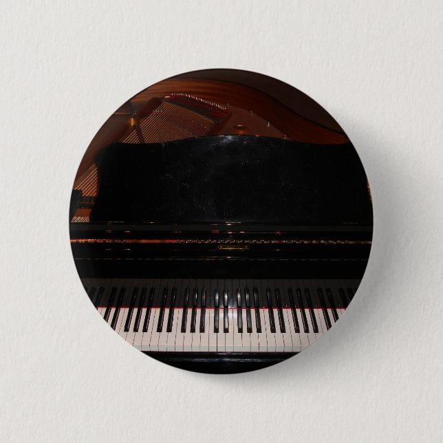 Grand Piano 2 Inch Round Button (Front)