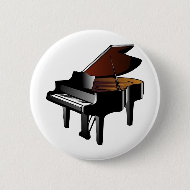 Grand Piano 2 Inch Round Button (Front)