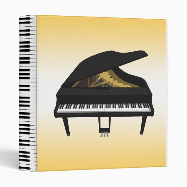 Grand Piano 3D Model: Custom Binder (Front/Spine)