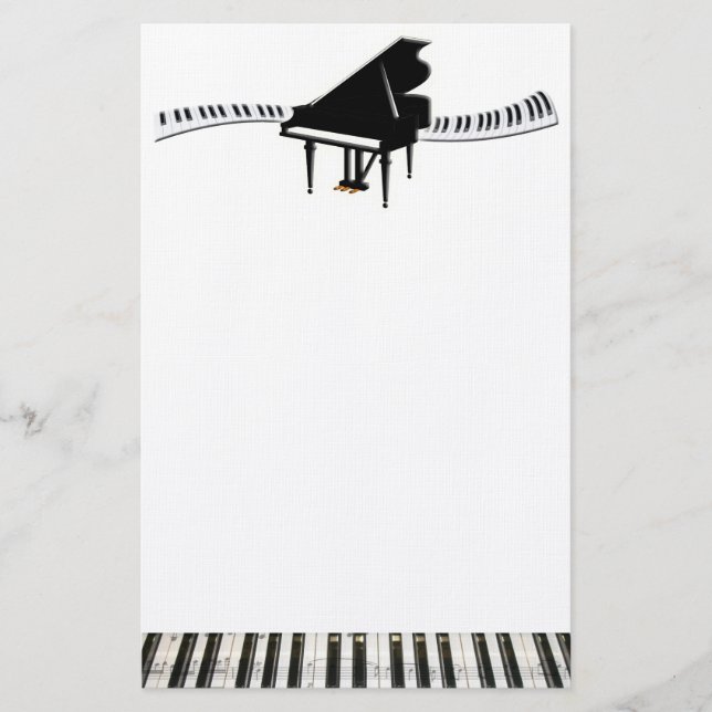 Grand Piano and Keyboard Stationery (Front)
