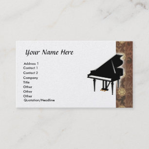Grand Piano Business Card