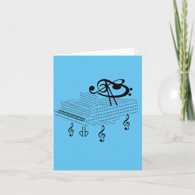 Grand Piano - Classical look Note Card (Front)