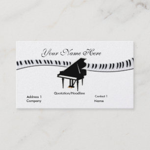 Grand piano et Carte de visite de clavier