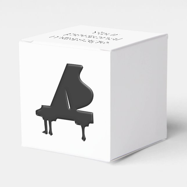 Grand Piano Favor Box (Front Side)