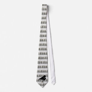 Grand Piano Keyboard & Notes Tie