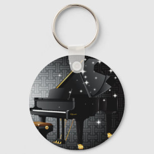 Grand Piano Keychain