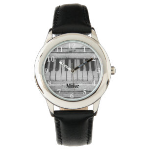 Grand Piano Keys Custom Name Watch