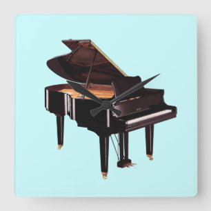 Grand Piano Music Horloge murale de l'amoureux