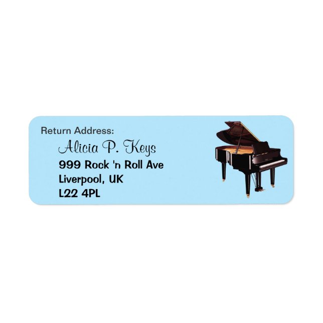 GRAND PIANO Music Lovers Retourner les étiquettes  (Devant)