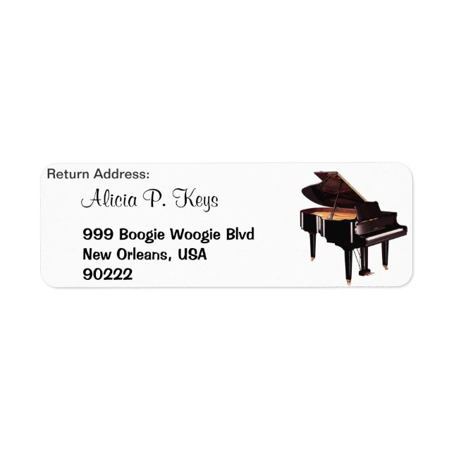 GRAND PIANO Music Lovers Retourner les étiquettes  (Devant)
