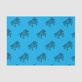 Grand Piano, music symbols, music teacher, gift Tissue Paper