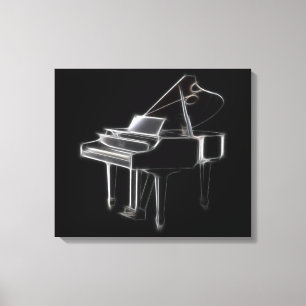 Grand Piano Musical Classical Instrument Canvas Print