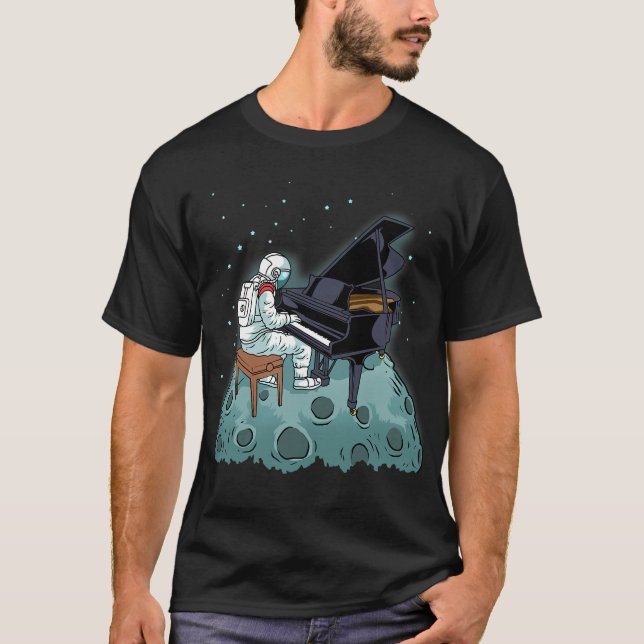 Grand Piano Shirt Kids Pianist Gift Astronaut Musi (Front)