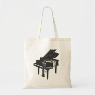 Grand Piano With name Pianist Piano Teacher Tote Bag