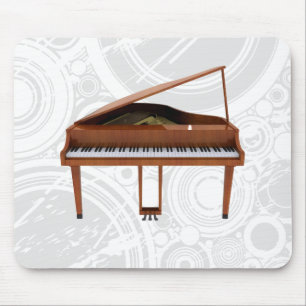 Grand Piano: Wood Finish: 3D Model: Mousepad