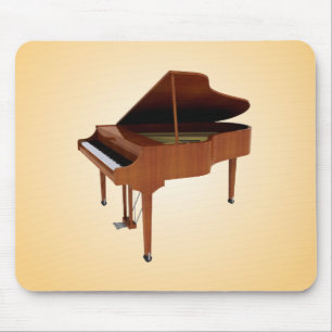 Grand Piano: Wood Finish: 3D Model: Mousepad