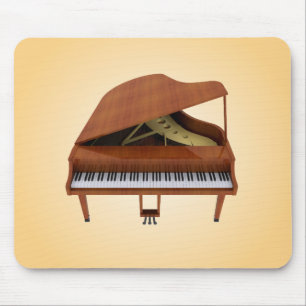 Grand Piano: Wood Finish: 3D Model: Mousepad
