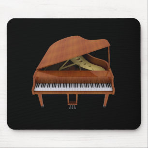 Grand Piano: Wood Finish: 3D Model: Mousepad