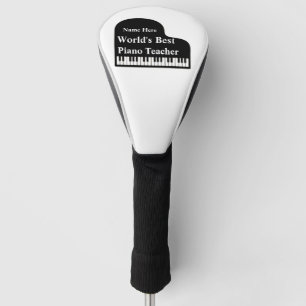 Grand Piano World's Best Piano Teacher  Golf Head Cover