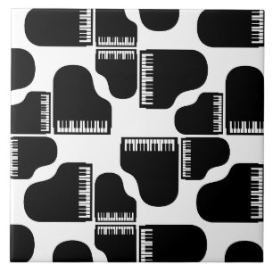 Grand Pianos Music Themed Piano Art CUSTOM COLOR Tile
