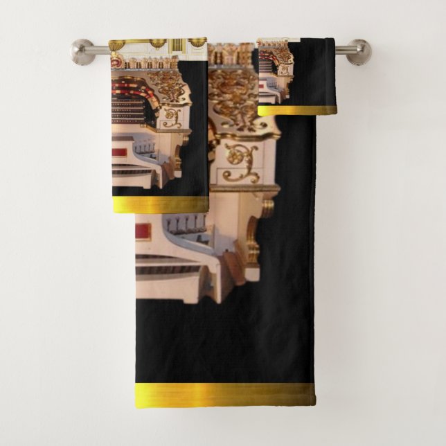 Grand Pipe Organ Gift Guest Bath Towel Set (Insitu)