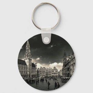 Grand-Place, Brussels, Belgium Keychain