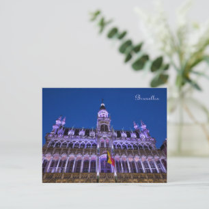 Grand Place in Brussels Holiday Postcard