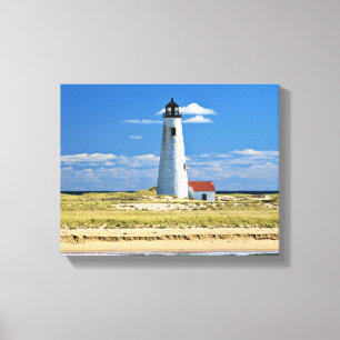Grand Point Lighthouse Nantucket MA toile envelopp