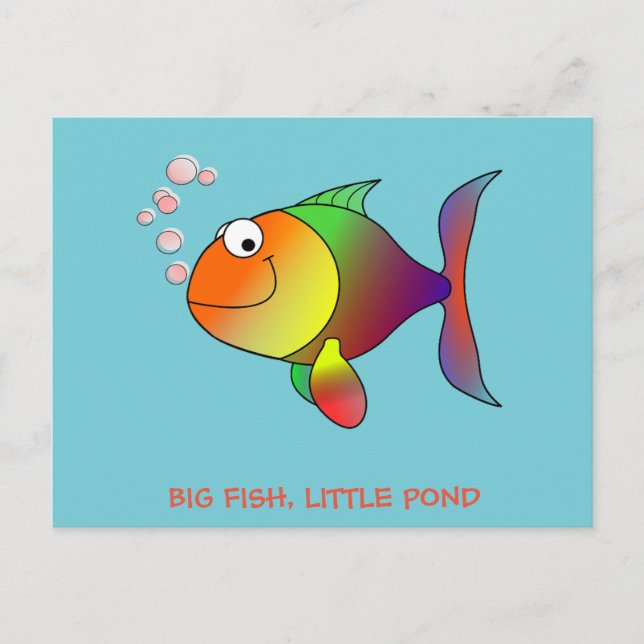 GRAND POISSON, PETIT ÉTANG - Carte postale (Devant)