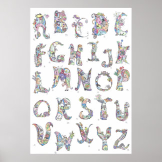 grand poster : alphabet