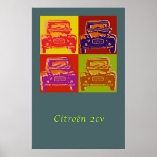 Grand poster Citroen 2CV