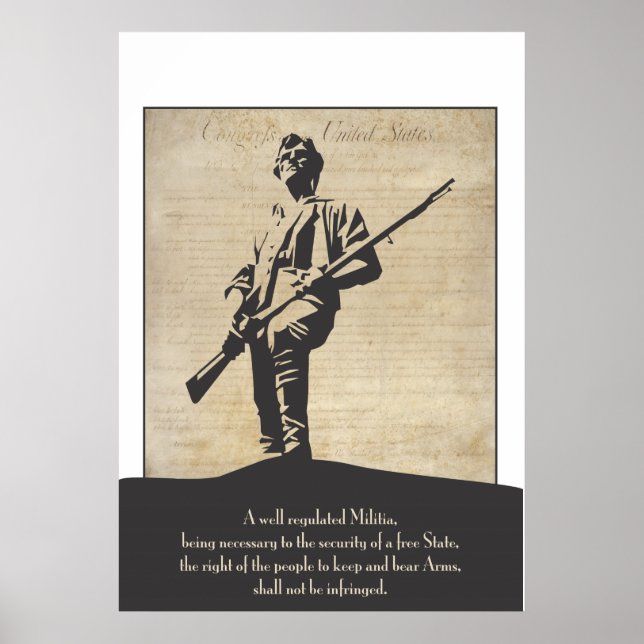 Grand Poster de Minuteman révolutionnaire (Devant)