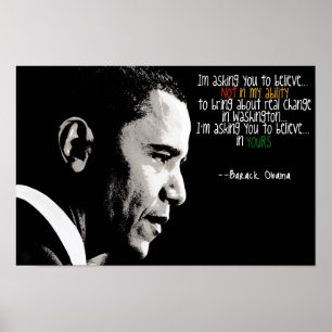 Grand Poster d'Obama