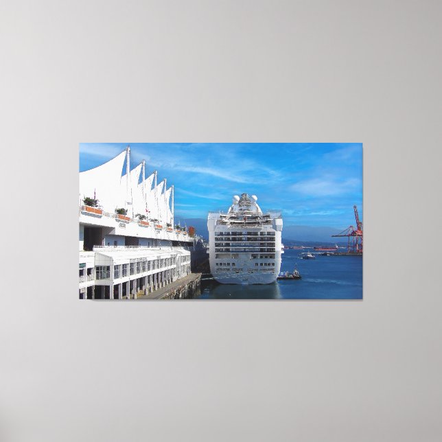 Grand Princess Cruise, Impressionism Impasto Style Canvas Print (Front)