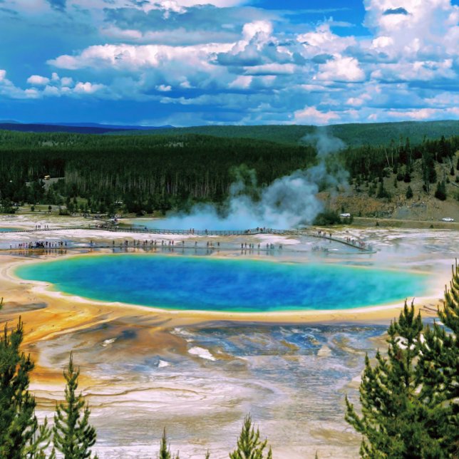 Grand Prismatic Overlook Canvas Print (Creator Uploaded)